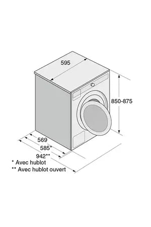 Asko W4096R.W/3 Lave linge hublot DUMANOIR