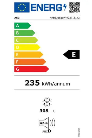 Aeg AHB531E1LW congélateur coffre DUMANOIR