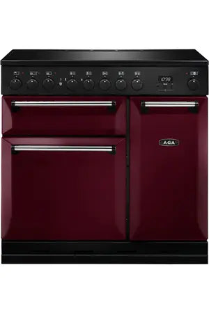 Aga Masterchef Deluxe 90 induction Rouge Piano de cuisson induction DUMANOIR