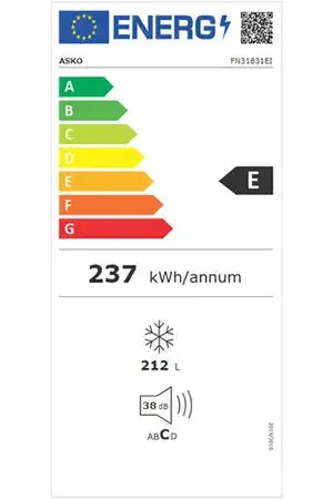 Asko FN31831EI - encastrable 177 cm congélateur Armoire DUMANOIR