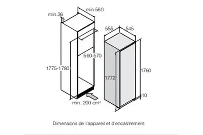 Asko FN31831EI - encastrable 177 cm congélateur Armoire DUMANOIR