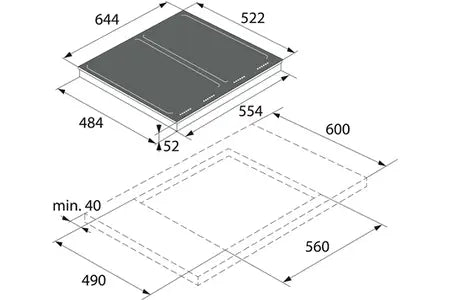 Asko HI1655M - Table induction DUMANOIR