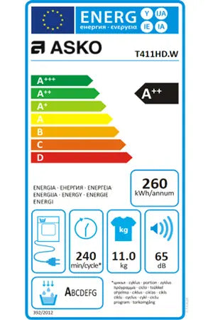 Asko T411HD.W Sèche-linge DUMANOIR