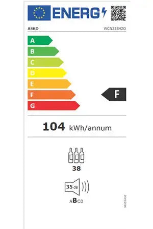 Asko WCN25842G - encastrable 82 cm Cave multi-températures encastrable DUMANOIR