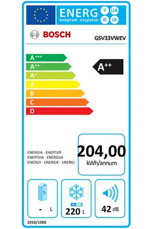 Bosch GSV33VWEV congélateur Armoire DUMANOIR