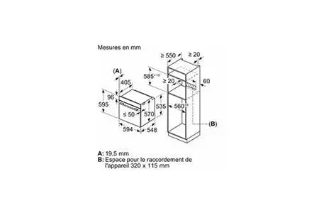 Bosch four intégrable HRA574BB0 DUMANOIR