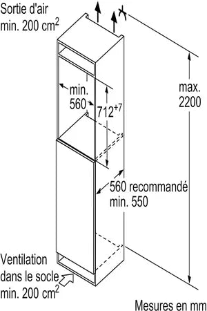 Congélateur intégrable Siemens - GI11VADE0 DUMANOIR