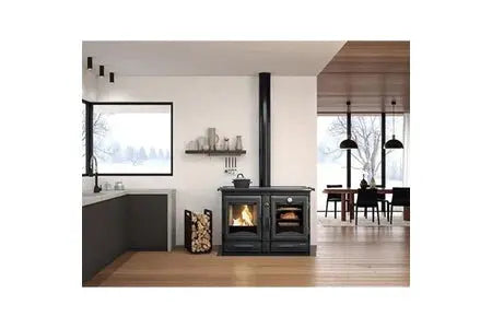 Cuisinière électrique Findis Nordica extraflame Cuisinière à bois - ALASKA NOIRE DUMANOIR