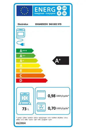 Electrolux EKI64892DX - cuisinière induction DUMANOIR