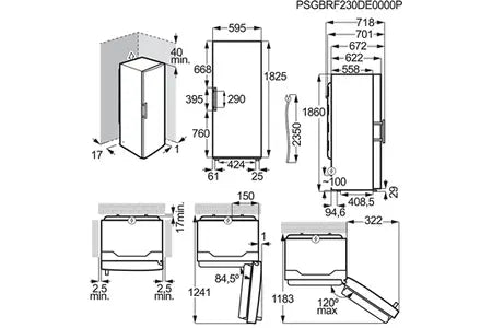 Electrolux LUS7ME28W congélateur Armoire DUMANOIR