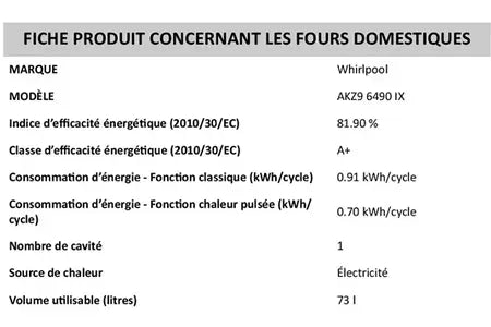 Four Whirlpool AKZ 96490 IX DUMANOIR