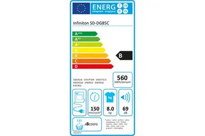 Infiniton Séchoir à condensation SD-DG85C Sèche-linge DUMANOIR