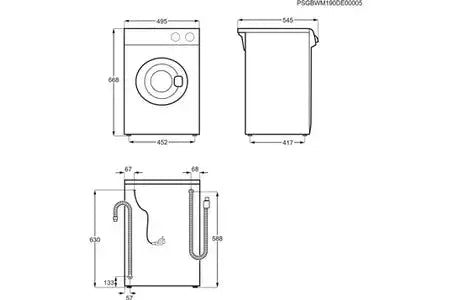 Lave-linge hublot Electrolux EWC1352 DN ELECTRO