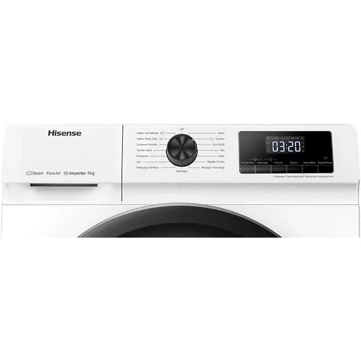 Lave linge hublot HISENSE WF8014QAEVJM DN ELECTRO