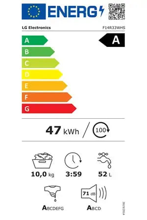 Lave-linge hublot Lg F14R33WHS DN ELECTRO