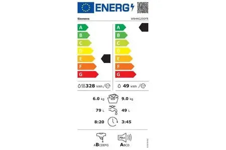 Lave-linge séchant Siemens - WN44G200FR DUMANOIR