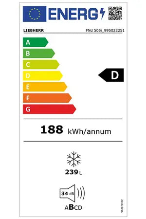 Liebherr FND 505i-22 congélateur Armoire DUMANOIR