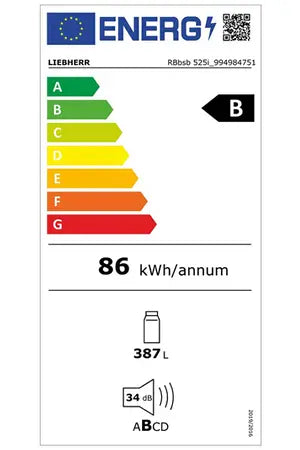 Liebherr Rbbsb 525i réfrigérateur 1 porte DUMANOIR