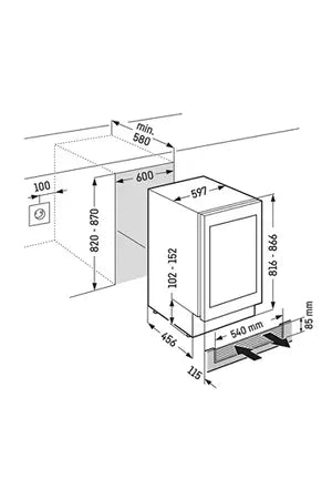 Liebherr UWTgb 1682-26 Cave multi-températures encastrable DUMANOIR