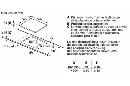 Neff T56FD50X0 plaque induction DUMANOIR