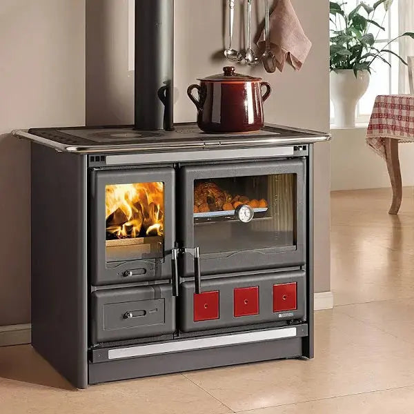 Nordica cuisinière à bois 11kW Noir 7015337 DUMANOIR