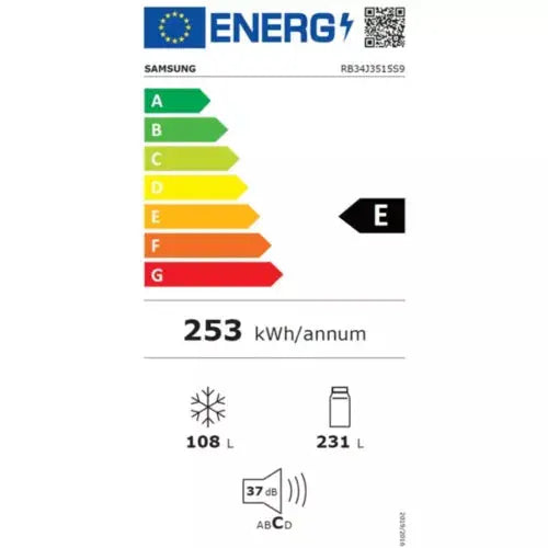 Réfrigérateur combiné SAMSUNG RB34J3515S9 / RB33J3515S9 DN ELECTRO