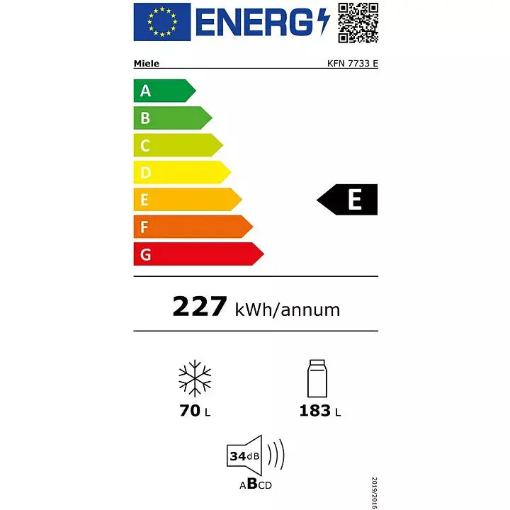 Réfrigérateur combiné encastrable MIELE KFN 7733 E DN ELECTRO