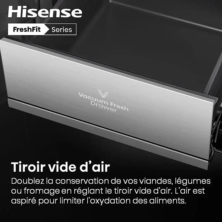 Réfrigérateur multi portes HISENSE RQ768N4GBE freshfit DN ELECTRO