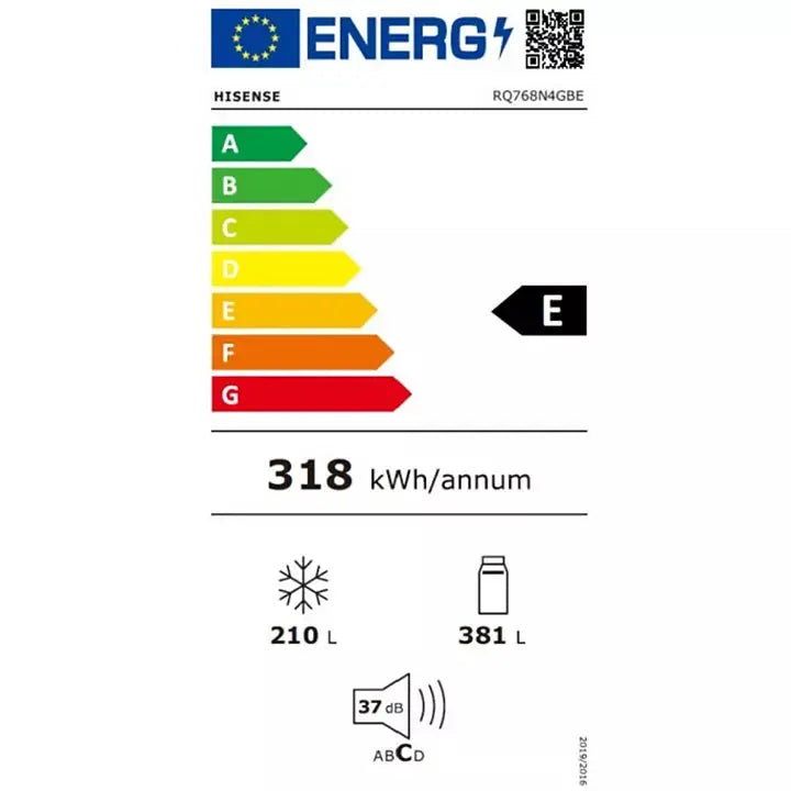 Réfrigérateur multi portes HISENSE RQ768N4GBE freshfit DN ELECTRO