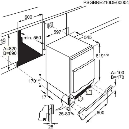 Réfrigérateur top encastrable ELECTROLUX ELB3AE82YY DN ELECTRO