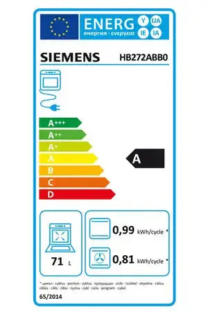 SIEMENS Hb272abb0 Four encastrable DUMANOIR