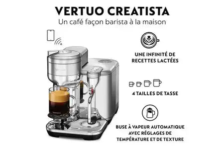 Sage Appliances Nespresso Vertuo Creatista Vertuo DUMANOIR