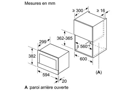 Siemens BF634RGS1 micro-ondes DUMANOIR