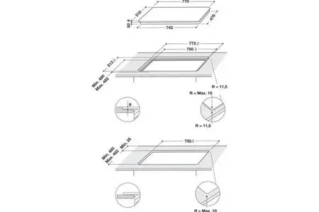 Table induction Whirlpool Wlb2977ne DUMANOIR