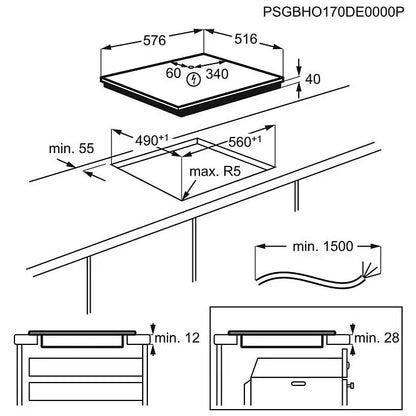 Table vitrocéramique AEG HK654850XB DN ELECTRO