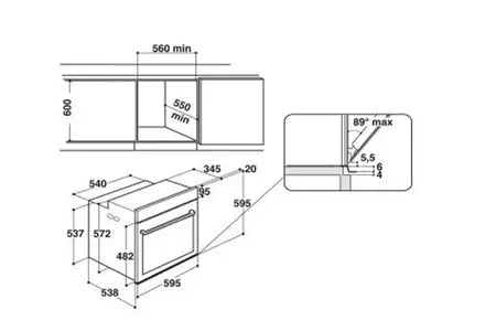 Whirlpool W7OM44S1PBSS four encastrable DUMANOIR