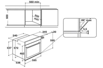 Whirlpool W7OS44S1PBL SteamSense four DUMANOIR