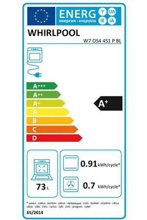 Whirlpool W7OS44S1PBL SteamSense four DUMANOIR