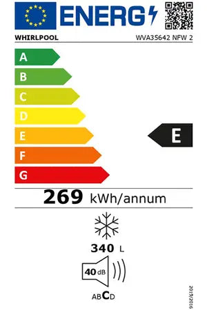 Whirlpool WVA35642NFW2 congélateur Armoire DUMANOIR