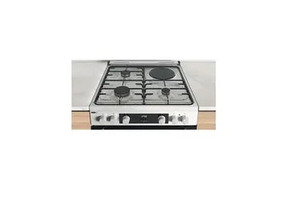 Whirlpool cuisinière Mixte 83L 4feux Blanc WS68M8CCWFR DUMANOIR