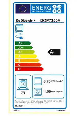 de dietrich DOP7350A four DUMANOIR