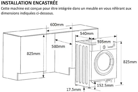 Lave-linge séchants 8kg Thomson 1400tr/min 60cm E, 4795180 DUMANOIR