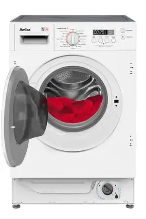 Amica Lave linge séchant intégrable 8/6kg 1400 tours/min AWDBI8614IBW DUMANOIR