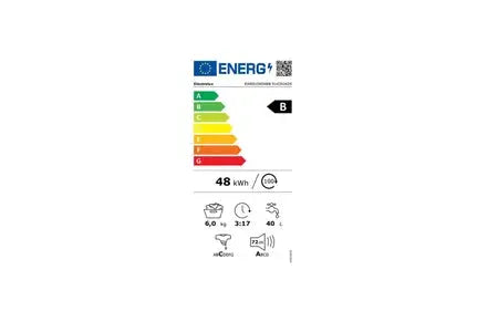 Electrolux lave-linge hublot 6kg 1000 tours/min EW6S1065NBB DUMANOIR