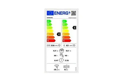 Samsung lavante-sechante ecobubble 8/5kg 1400 trs/min moteur Digital Inverter DUMANOIR